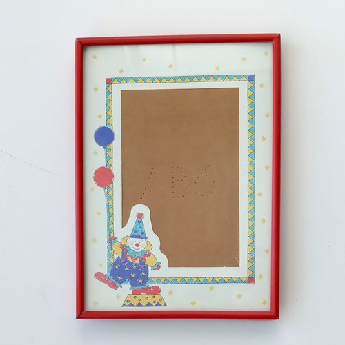 Intercraft Circus Clown Red Picture Frame 3-1/2" x 5"
