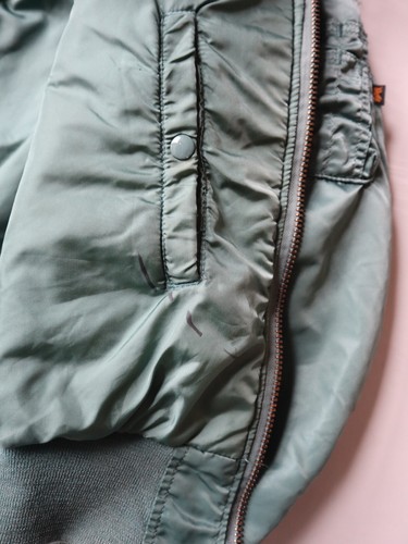 Vintage 60s Alpha Industries B15 US Air Force Flight Bomber Jacket Size XL Rare - Picture 7 of 15