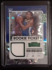 2021-22 Panini Contenders Green Ice Rookie Ticket Swatch #RTS-MMO - Moses Moody