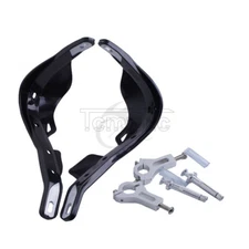 7/8" Black Brush Hand Guards For Honda Yamaha Suzuki Kawasaki Dirt MX Bikes ATV