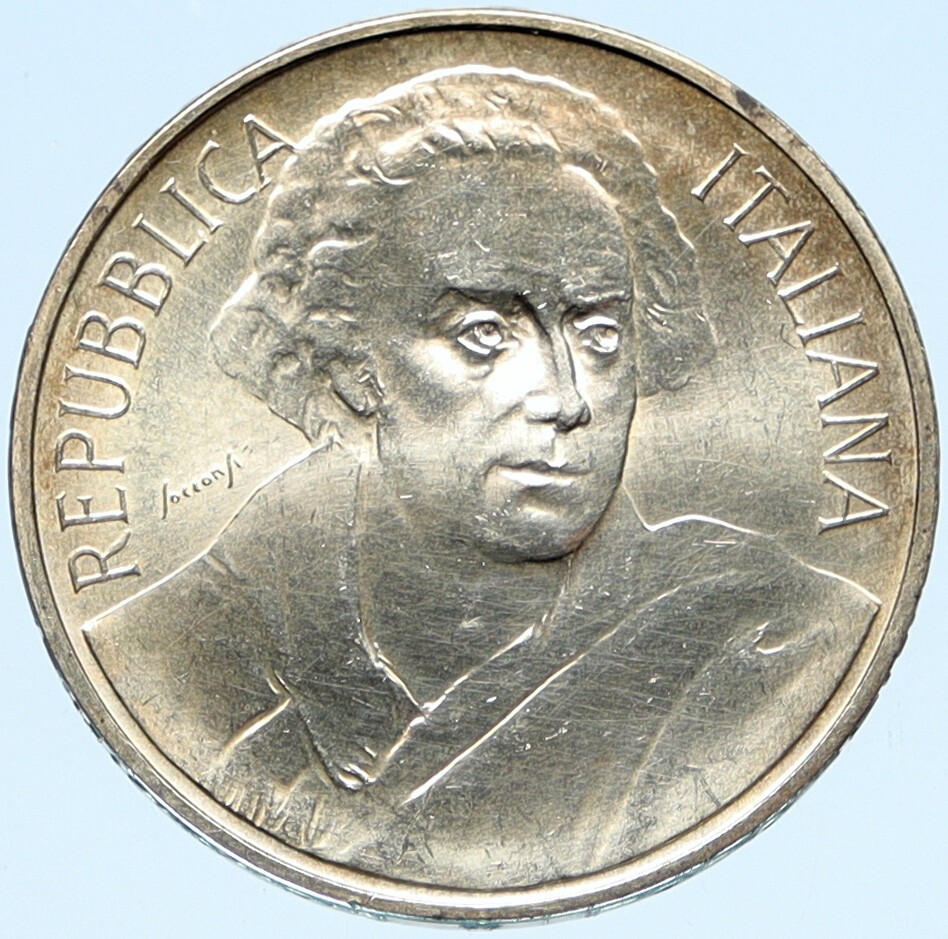 1999 ITALY Vittorio Alfieri POET FREEMASON Silver 1000 Lire Italian Coin  i98298 | eBay