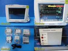 Philips Intellivue Cardiac MP30 (M8002A) Monitor W/ M3001A Module &Leads ~ 36847