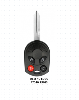 Mando Ford 4 Botones Lámina Sin Cortar Llave Con Chip Ford Oem OEM FORD 80 BIT HA KEYLESS REMOTE HEAD FOB Combo Transmitter 164 R7040 L 480332 Mandos A Distancia Oem Ford Llave Remoto 164-r7040