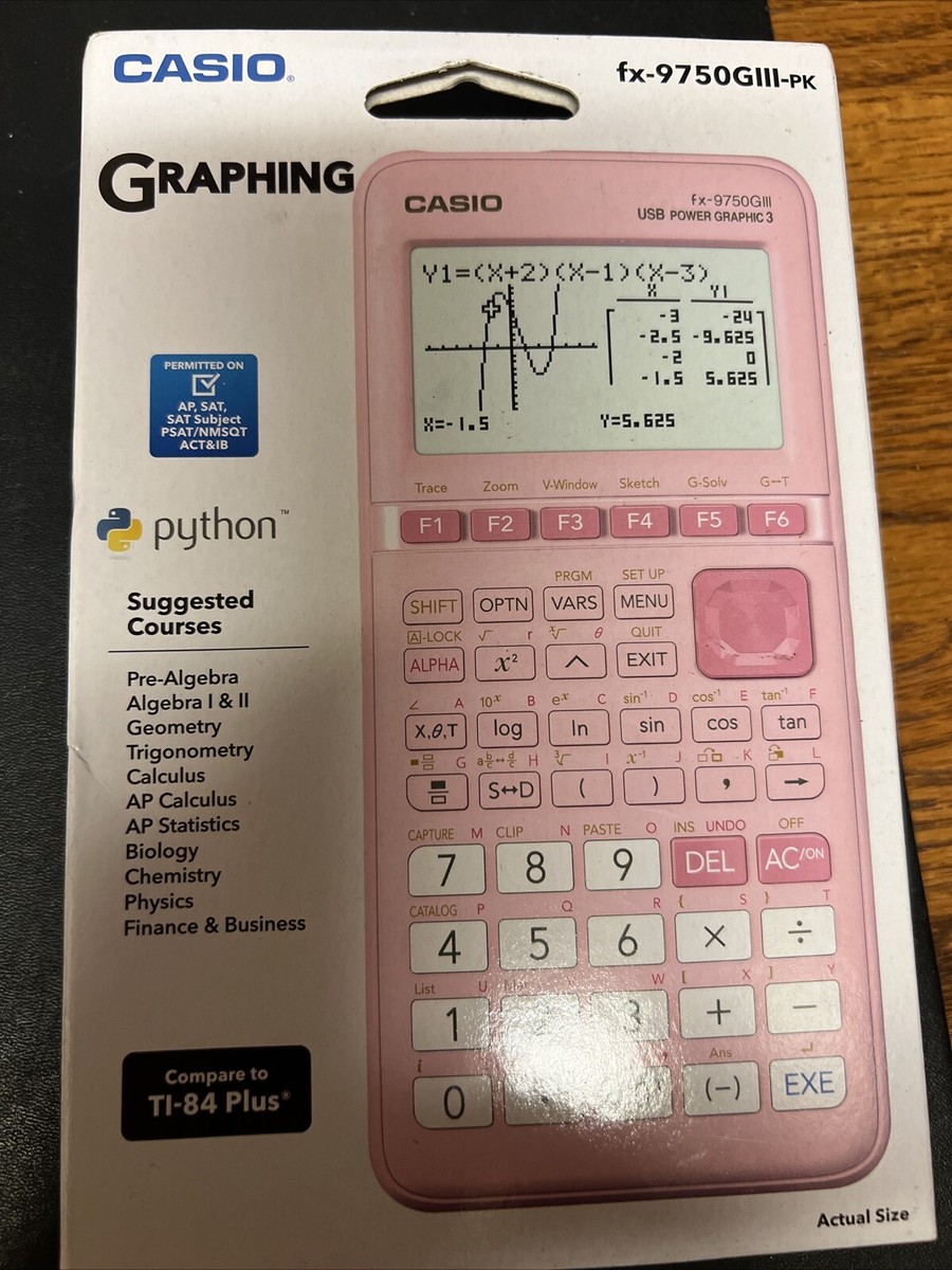 Buy 1 of Casio Fx-9750giii Pink Graphing Calculator online