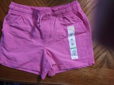 Jumping Beans Pink Girls 6X Shorts 2 Pockets Cuffed Tie Waist