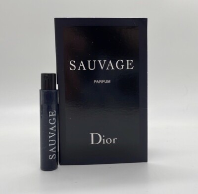 SAUVAGE by DIOR Men's Parfum PARFUM Spray Sample Vial 0.03 oz/ 1 ml NEW