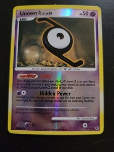 Pokemon TCG Card 2007 Secret Wonders - Unown Z 72/132 Reverse Holo