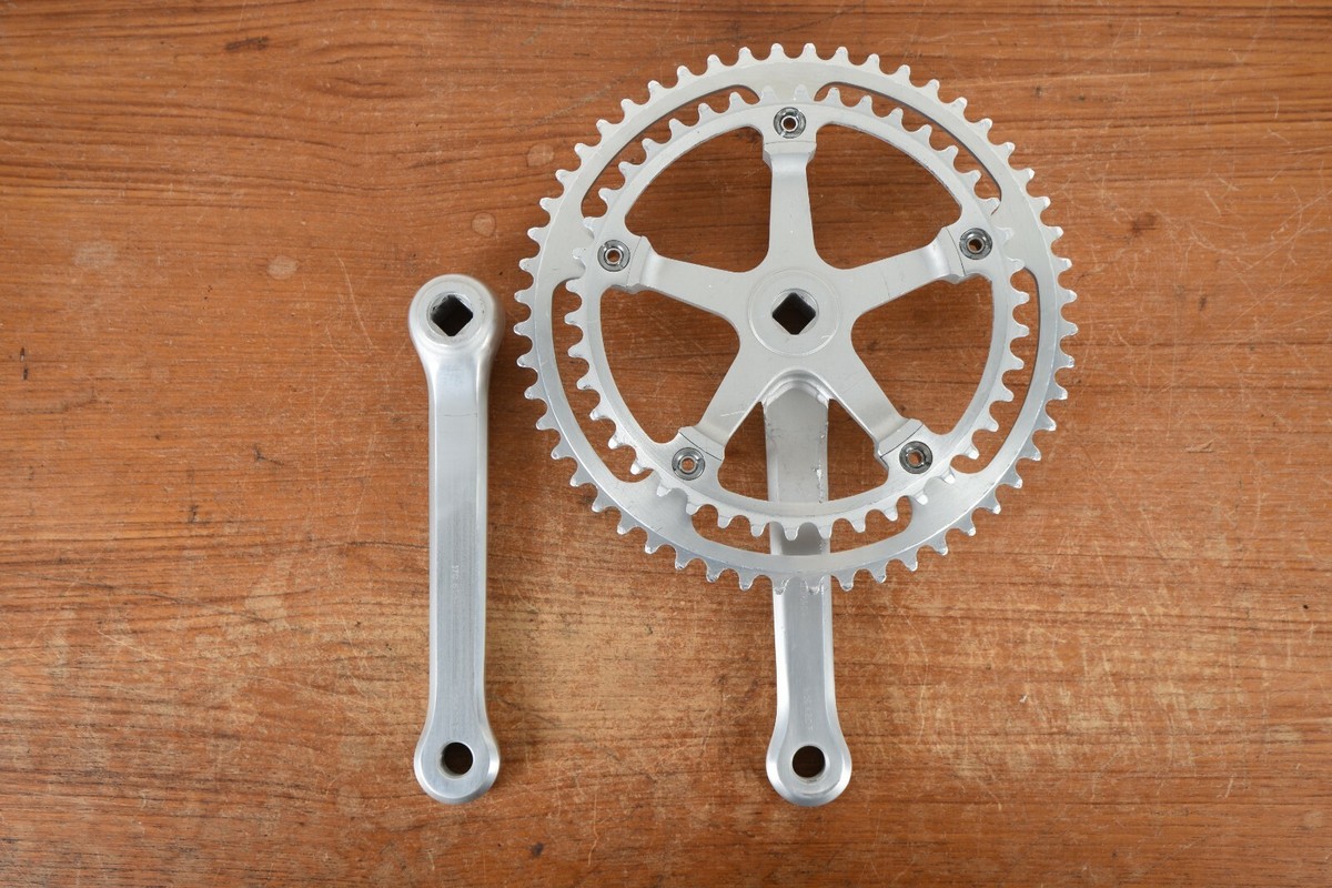Vintage Ofmega Bianchi Campagnolo Era Crankset 170mm 52/42T Vintage Ofmega Bianchi Campagnolo Era Crankset 170mm 52/42T