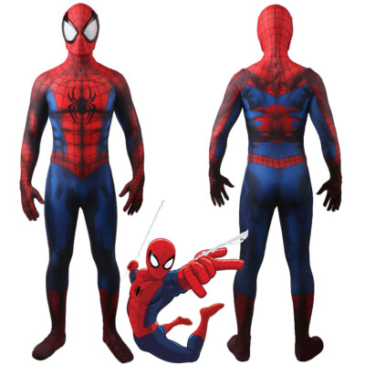New Ultimate Spider-Man Costume Cosplay Suit Comic For Kids Adult Bodysuit