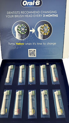 Oral-B - Cross Action  X Electric Toothbrush Replacement Heads - 10 Pack