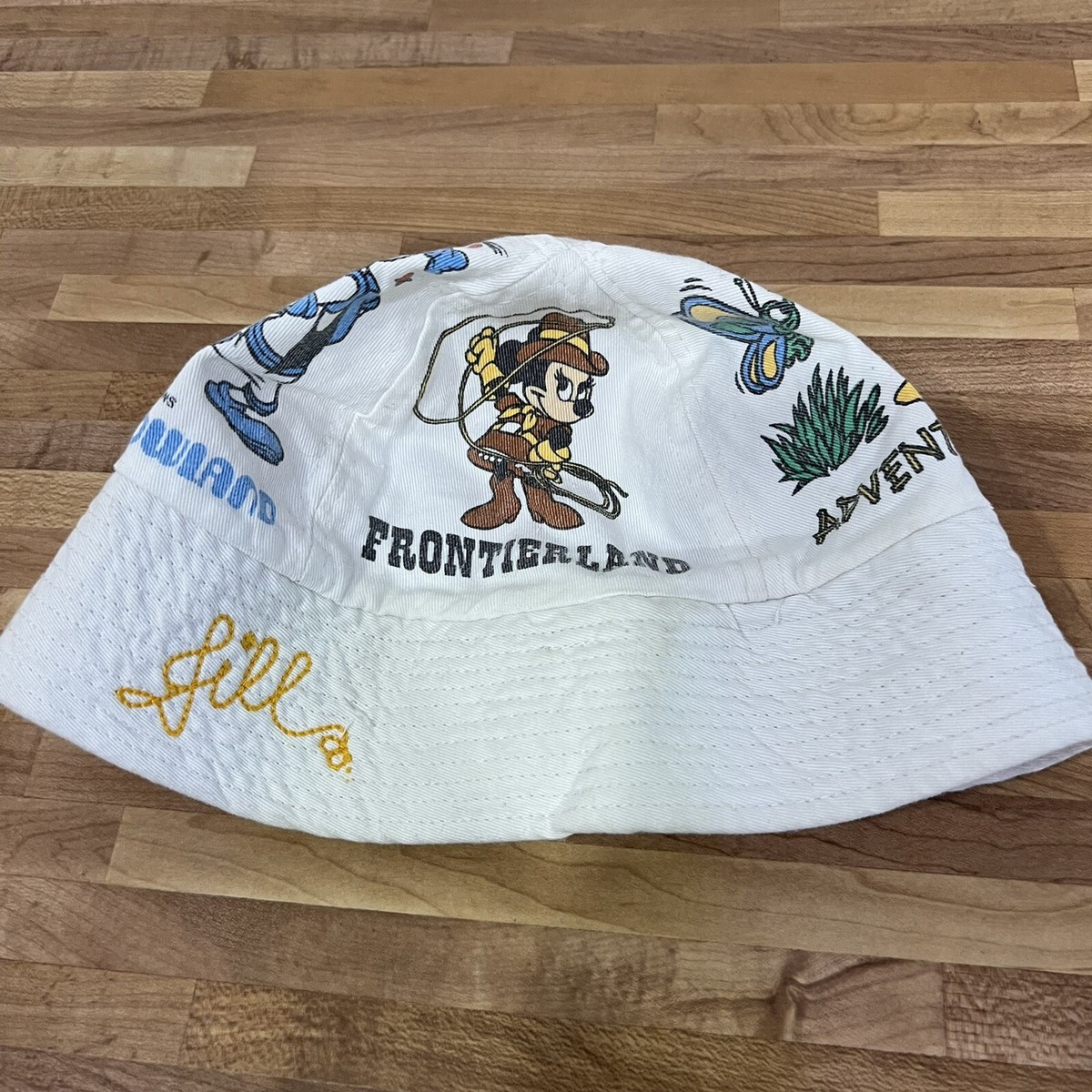 Goofys Hat Co Disneyland Bucket Hat Vintage Green Cotton Embroidered Logo Green Goofy Hat - Etsy main image 3