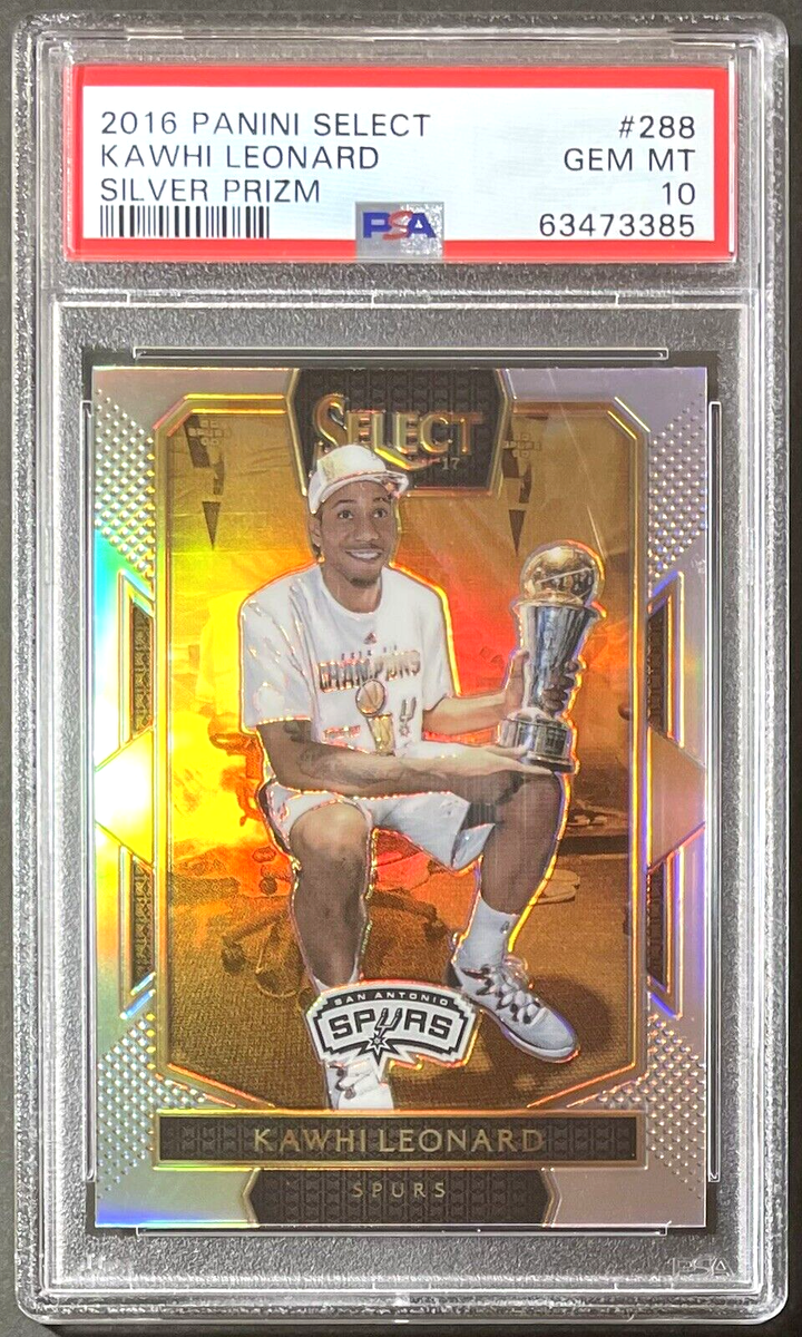 PSA 10 ) Kawhi Leonard 2016-17 Select Courtside Silver Prizm