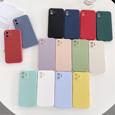 Handy Hülle für iPhone 13 12 11 Pro Max Mini SE Kamera Schutz Silikon Case Cover