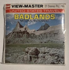 View-Master BADLANDS NATIONAL MONUMENT - H70 - 3 Reel Set Booklet 1977