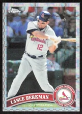 2011 3411B Topps Chrome XFRACTOR Lance Berkman St. Louis Cardinals #141