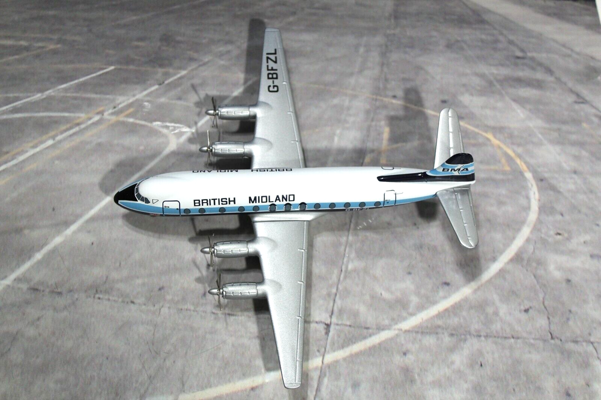 Corgi British Midland Airways LTD Vickers Viscount 816 1:144 Scale