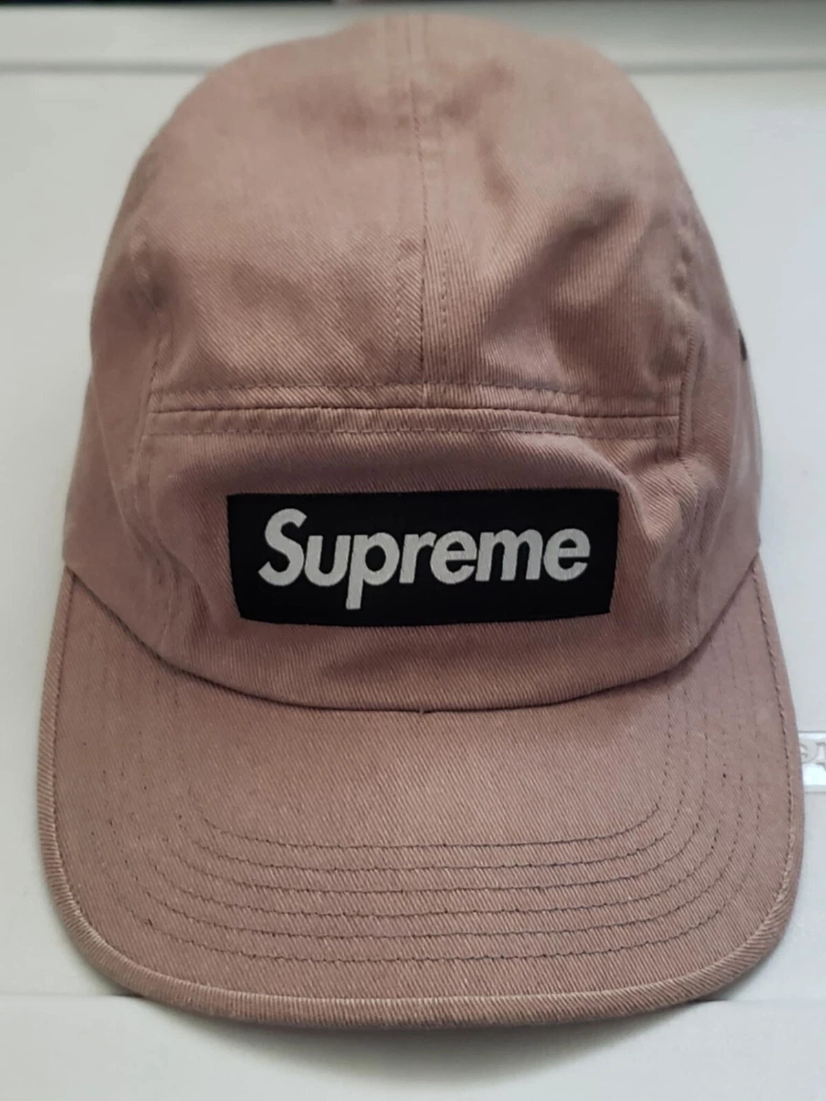 Boîte à Chapeau Supreme 5 Panneaux Logo Sangle Réglable Marron