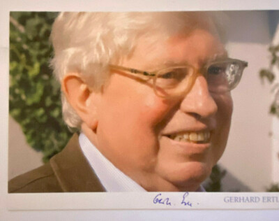 Gerhard Ertl  - Nobelpreis Chemie  2007   - original Autogramm  