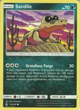 POKEMON CARD SANDILE 114/214 NO 551 DESERT CROC