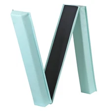 9ft Teal Extra Firm Vinyl Balance Beam Folding Gymnastics Beam Tumbling Home
