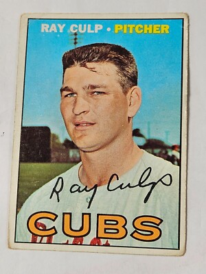 1967 Topps #168 Ray Culp CHICAGO CUBS  -  EXCELLENT Actual card is scanned.