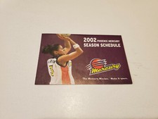 RS20 Phoenix Mercury 2002 WNBA Basketball Pocket Schedule - Bashas'