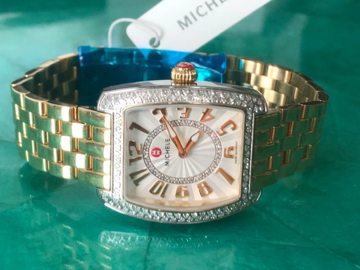 Michele urban mini diamond two tone sale