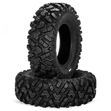 Set 2 25x8-12 ATV UTV Tires 25x8x12 6PR Mud All Terrain Heavy Duty 25 8 12