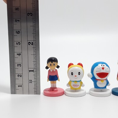 Set of 6 Doraemon Mini Figure 3.5 cm Fujiko-Pro, Anime Japan