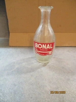 ancienne petite carafe PUBLICITAIRE BONAL 17 CMS - Photo 1/2