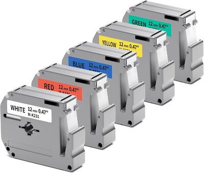M-K231 Brother M Label Tape PTouch PT-M95, PT-90, PT-70, PT-65 lot