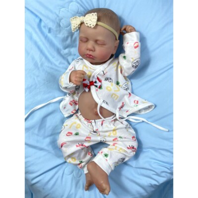 20In Painted Reborn Doll LouLou Twins Full Vinyl Body Girl Washable Newborn Gift