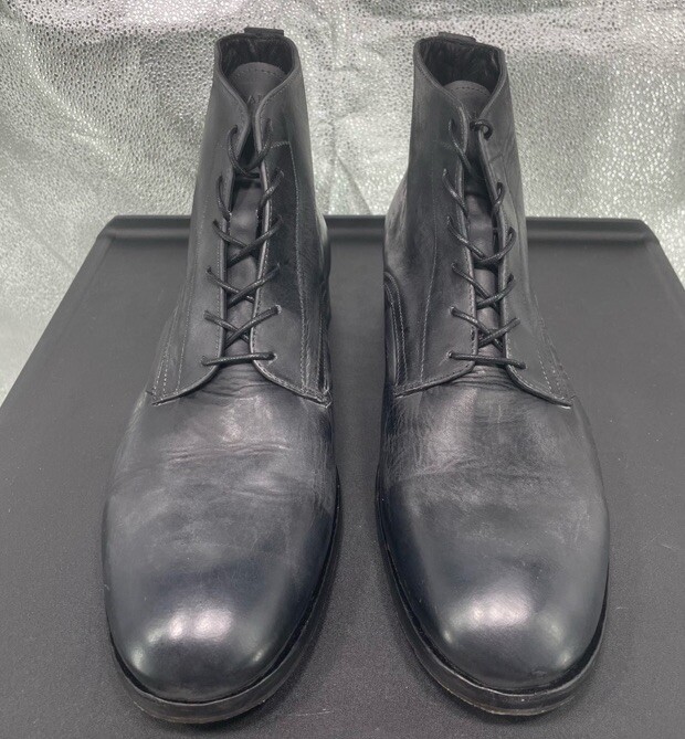 AllSaints Woody Black Leather Boots US 13 EU 46 Casual Ankle  display picture 1
