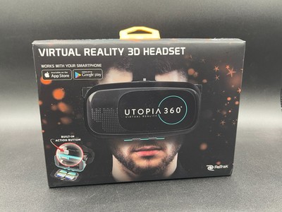 UTOPIA 360 Virtual Reality 3D Headset Apple Android NEW Open Box