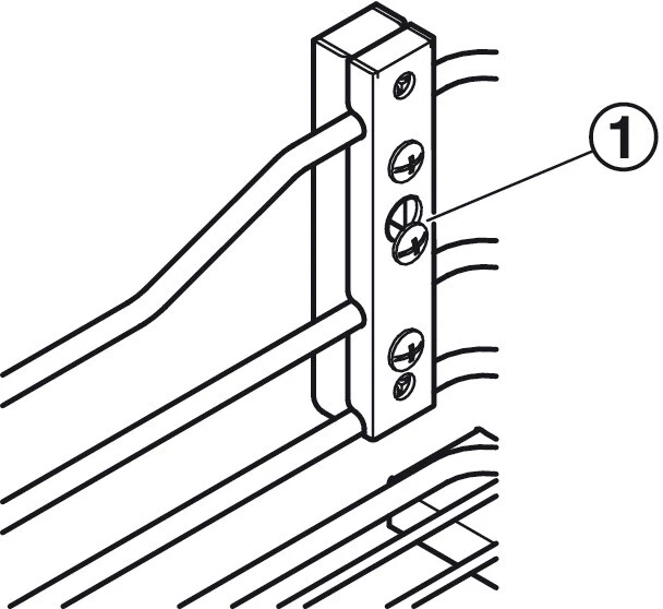 Unterschrank Frontauszug Schrankauszug Küchenschrank Gitter Auszug 30 kg Schrank - Bild 4 von 4