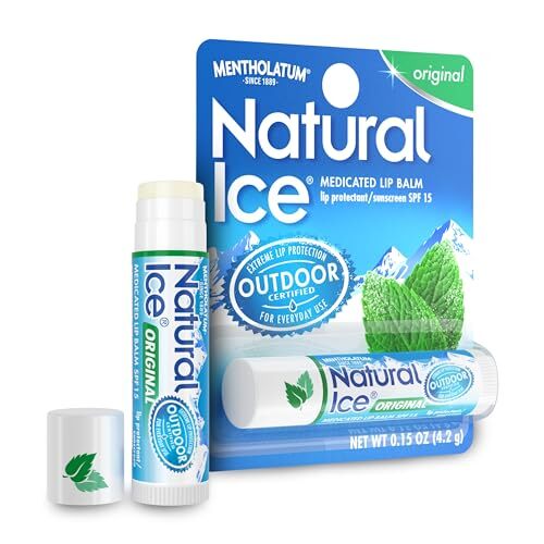 Natural Ice Lippenbalsam 0,15 Unzen 12er Pack LSF 15 Feuchtigkeit für trockene rissige Lippen - Bild 1 von 9