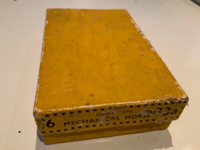 Dinky Toys Prewar 33a Mechanical Horse Trade Box Only Rare