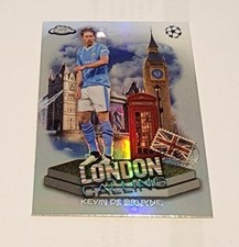 23/24 Topps Chrome UEFA Club Competitions Soccer London Calling Kevin De Bruyne 