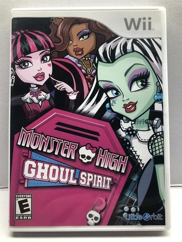 Monster High: Ghoul Spirit - Nintendo Wii - Complete w/ Manual - Clean & Tested