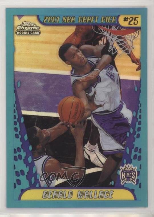 2001-02 Topps Chrome Refractor Gerald Wallace #152 v4j