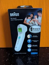 Braun BNT100US No Touch 3-in-1 Thermometer -  Forehead, Liquid, Food Temperature