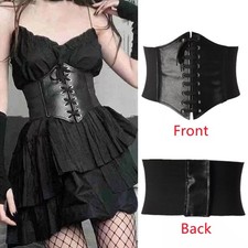 Gothic Women Elastic Stretch Corset Waist Cincher Belt Wide Belt Punk Corset
