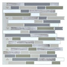 ART3D Peel and Stick Wall Tile for Kitchen/Bathroom Backsplash, 12"x12" Multi 