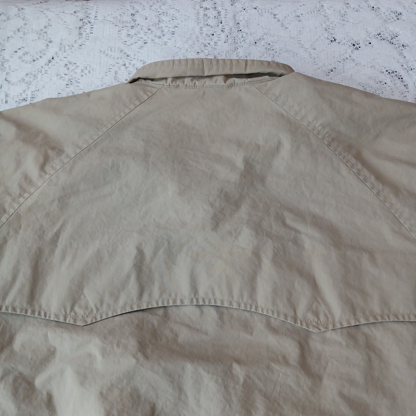 Vintage Polo Ralph Lauren Harrington Jacket Mens L Luxury Beige Plaid Lining 