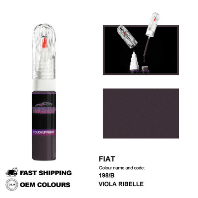 Für Fiat Viola Ribelle 198B Ausbesserungslackstift Pinsel Fix Kit Kratzer Chi...