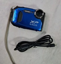 -FUJIFILM-FinePix XP65 16MP 5X Zoom Waterproof Blue  Tested  USB Cable