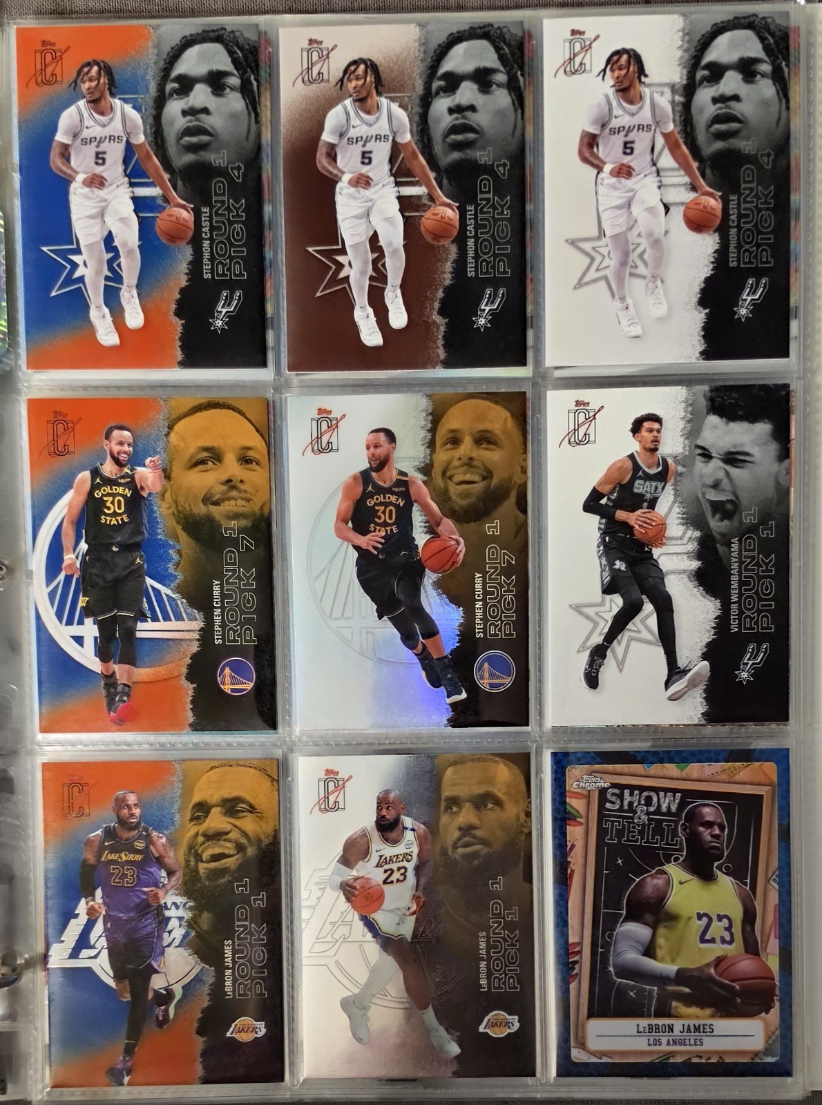 100-Card: Topps/Chrome/Prizm/Select/Hoops, Auto/Relic #’d, Lebron, Rose view 10