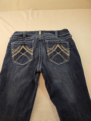 Ariat REAL Denim Jeans Women s Size 31S Dark Wash Bootcut Low Rise