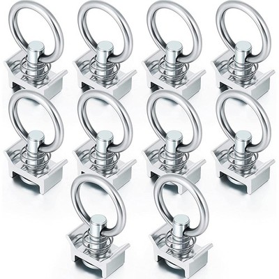 10 StüCk Single Stud Armaturen L Track 4.000LB KapazitäT mit Rostfreiem Sta4012