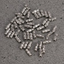 50PCS Stylish Beads Tibetan Column Tube Spacer Beads Jewelry Making Findings